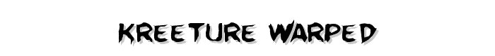Kreeture Warped font